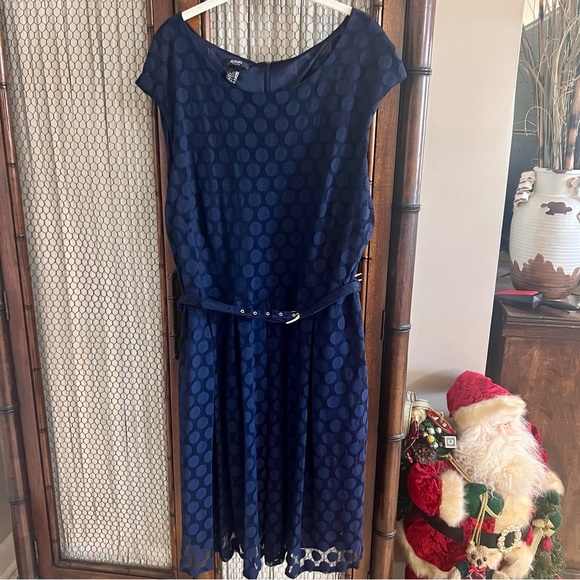 Alfani Belted Cap Sleeve Dress - Picture 1 of 5